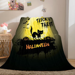 Halloween Castle Flannel Fleece Throw Cosplay Blanket (Online Order Only)