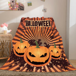 Halloween Castle Flannel Fleece Throw Cosplay Blanket (Online Order Only)