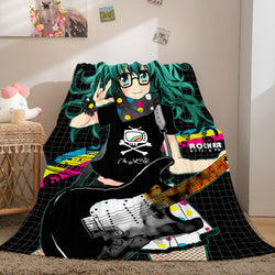 Hatsune Miku Cosplay Flannel Blanket Throw (Online Order Only)