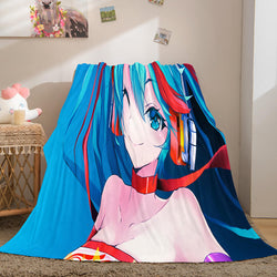 Hatsune Miku Cosplay Flannel Blanket Throw (Online Order Only)