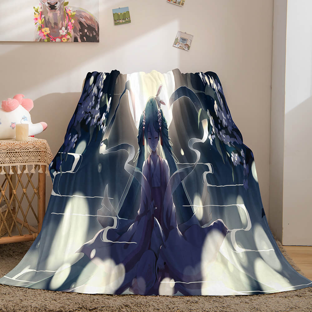 Hatsune Miku Cosplay Flannel Blanket Throw (Online Order Only)