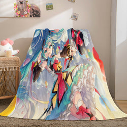 Hatsune Miku Cosplay Flannel Blanket Throw (Online Order Only)