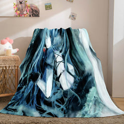 Hatsune Miku Cosplay Flannel Blanket Throw Soft Warm Plush Bed Sets (Online Order Only)