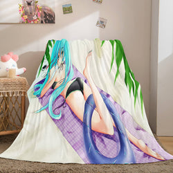 Hatsune Miku Cosplay Flannel Blanket Throw Soft Warm Plush Bed Sets (Online Order Only)
