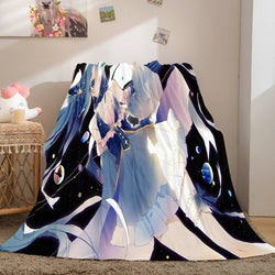 Hatsune Miku Cosplay Soft Flannel Blanket Throw (Online Order Only)