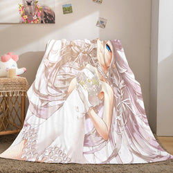 Hatsune Miku Cosplay Soft Flannel Blanket Throw (Online Order Only)