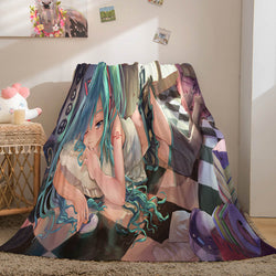 Hatsune Miku Cosplay Soft Flannel Blanket Throw (Online Order Only)