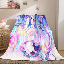 Hatsune Miku Cosplay Soft Flannel Blanket Throw (Online Order Only)