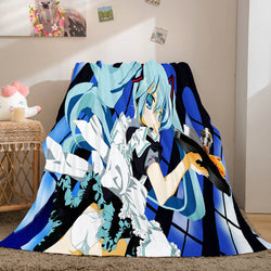 Hatsune Miku Cosplay Soft Flannel Blanket Throw (Online Order Only)
