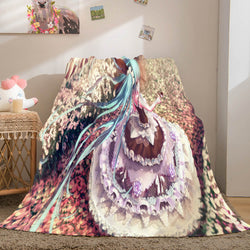 Hatsune Miku Flannel Blanket Cosplay Throw Blanket (Online Order Only)