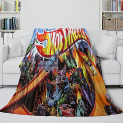Hot Wheels Blanket Flannel Kids Throw Room Decoration (ONLINE ORDER ONLY)