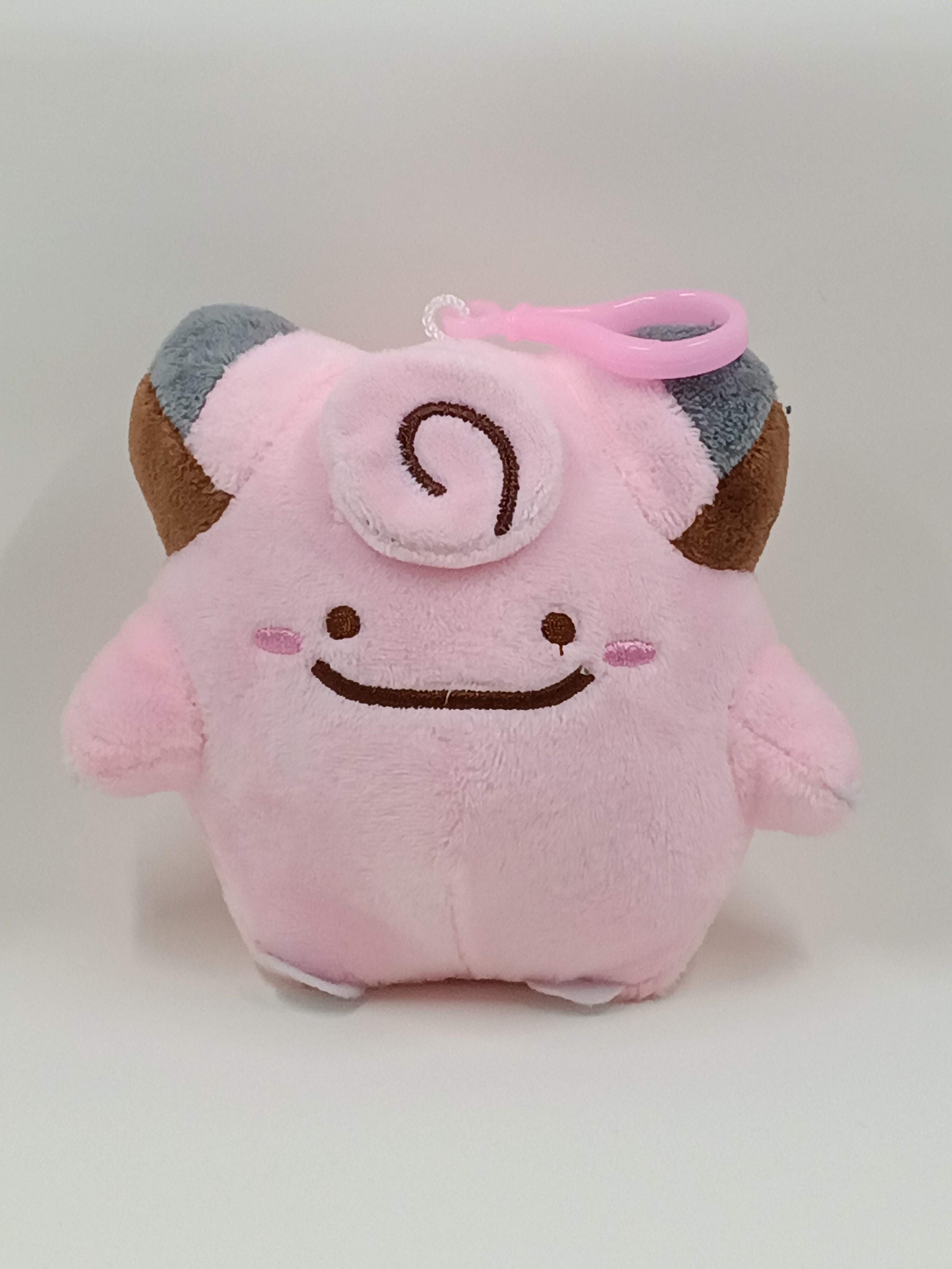 Clefairy Backpack Clip (Ditto Face) 4 INCH PLUSH