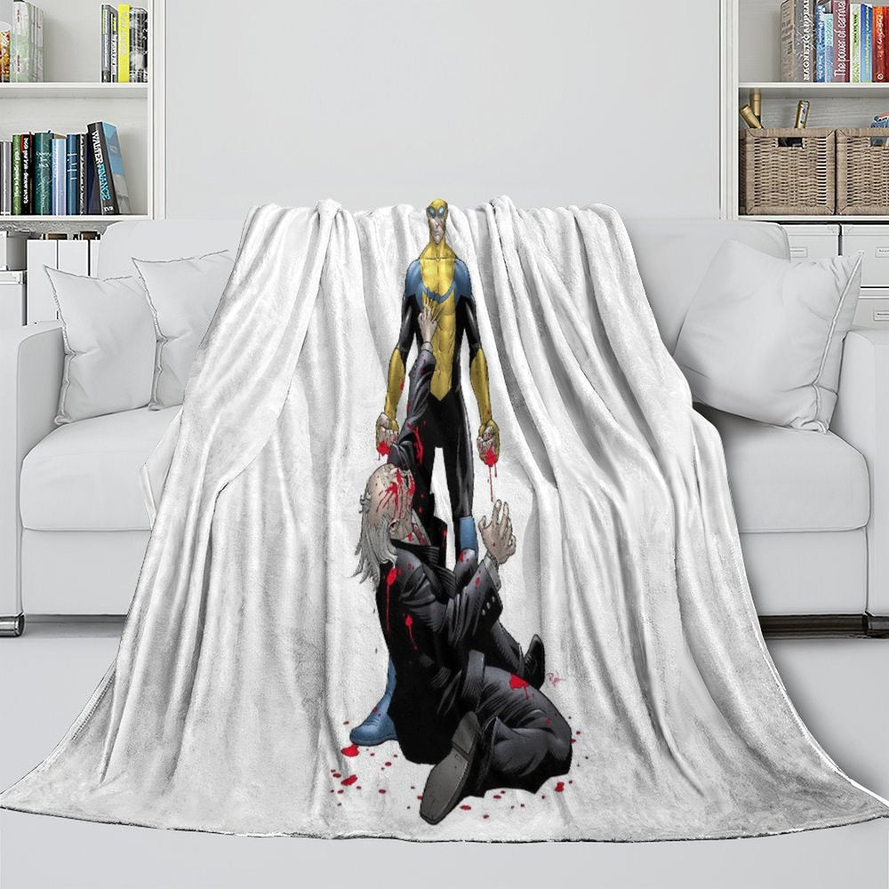Invincible Blanket Flannel Fleece Throw Room Decoration (Online Order Only)