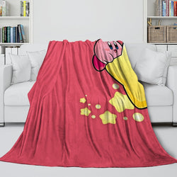 Kirby Blanket Flannel Fleece Throw Room Decoration (Online Order Only)