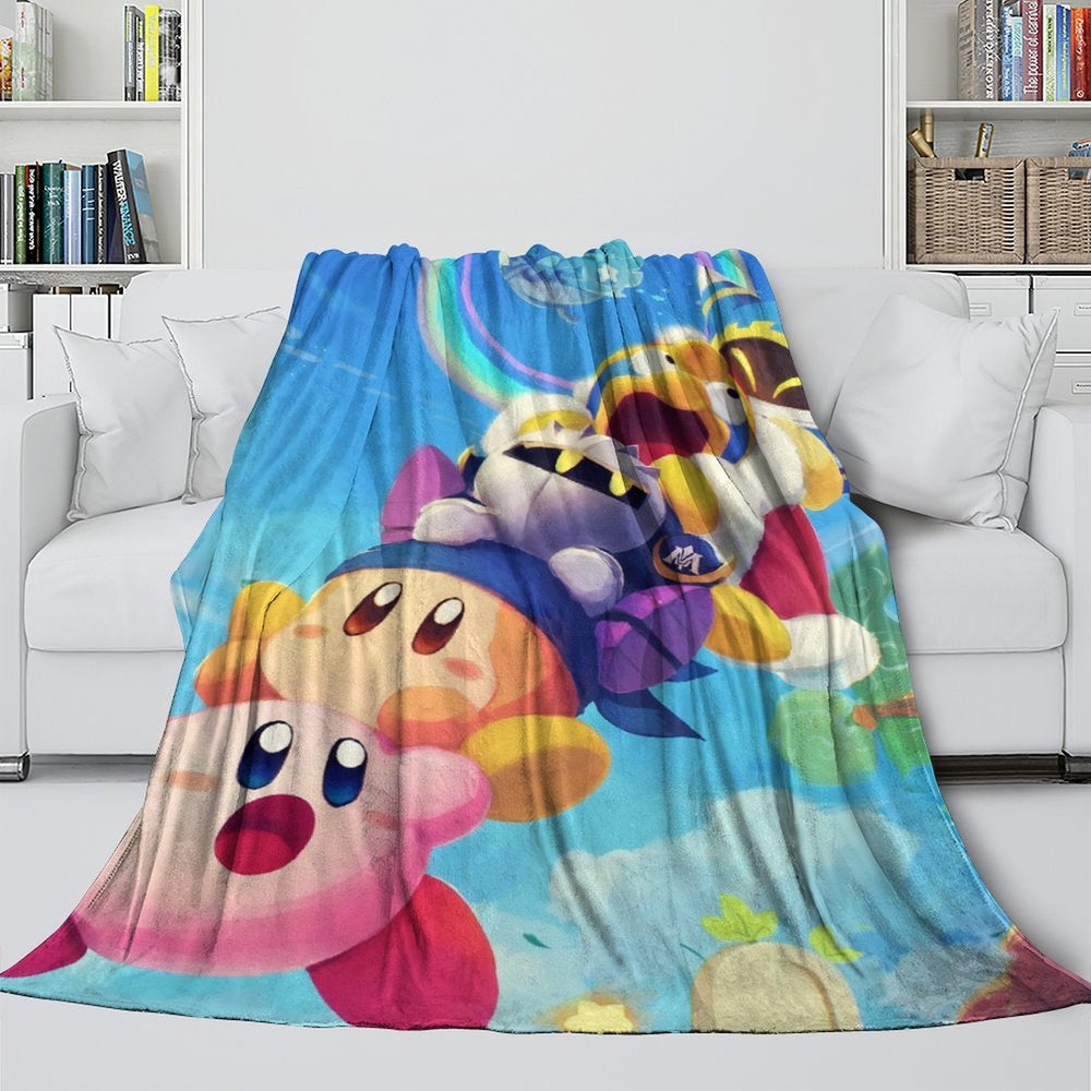 Kirby Blanket Flannel Fleece Throw Room Decoration (Online Order Only)