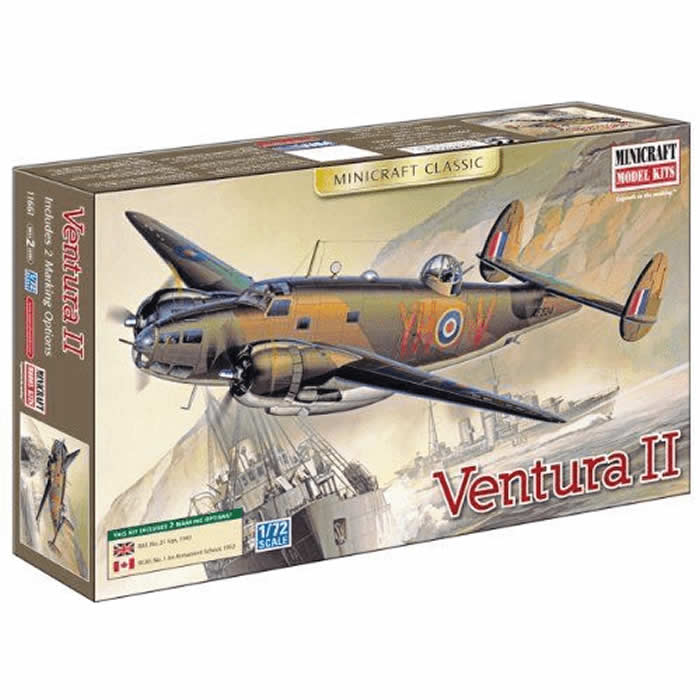 MIC11661 Ventura II 1/72 Scale Plastic Model Kit Minicraft (ONLINE ORDER ONLY)