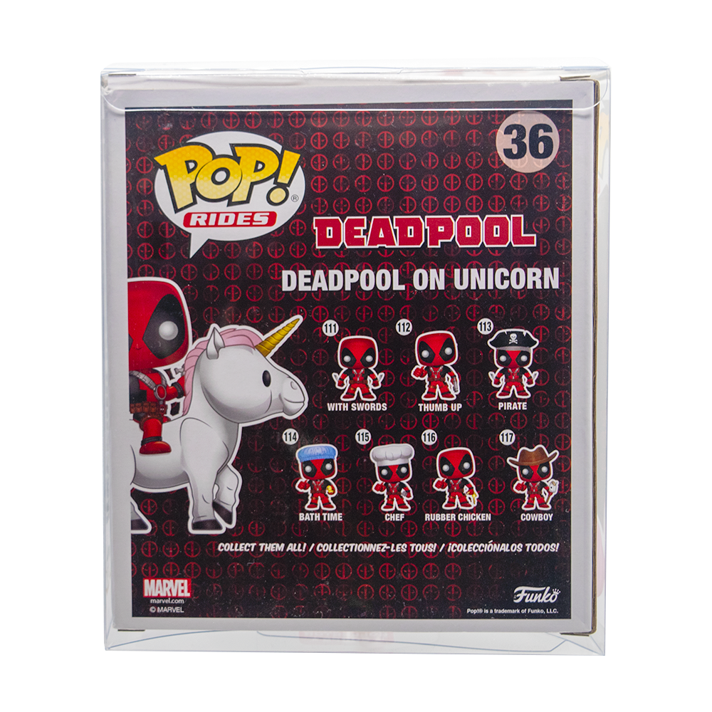 Deadpool on Unicorn/Kylo Tie Fighter PopShield WHOLESALE (ONLINE ORDER ONLY)