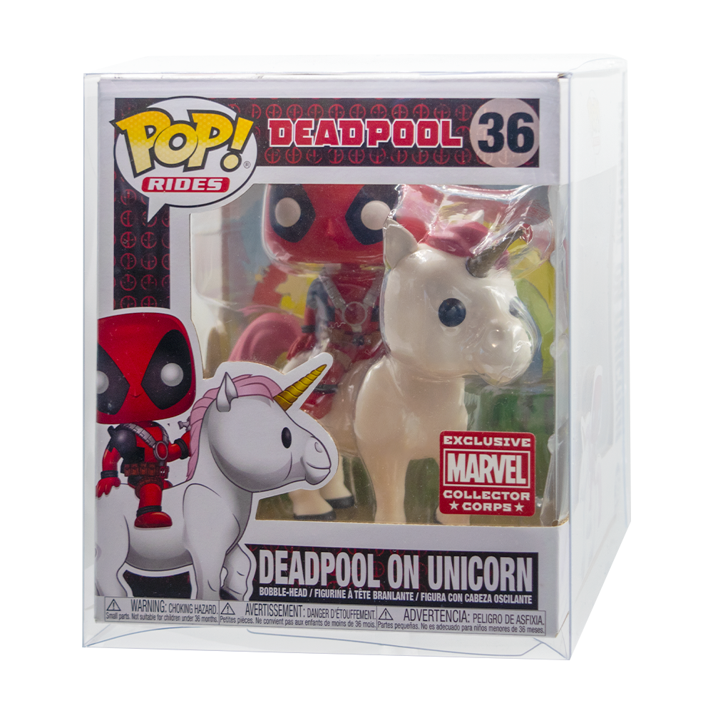 Deadpool on Unicorn/Kylo Tie Fighter PopShield Protectors (ONLINE ORDER ONLY)