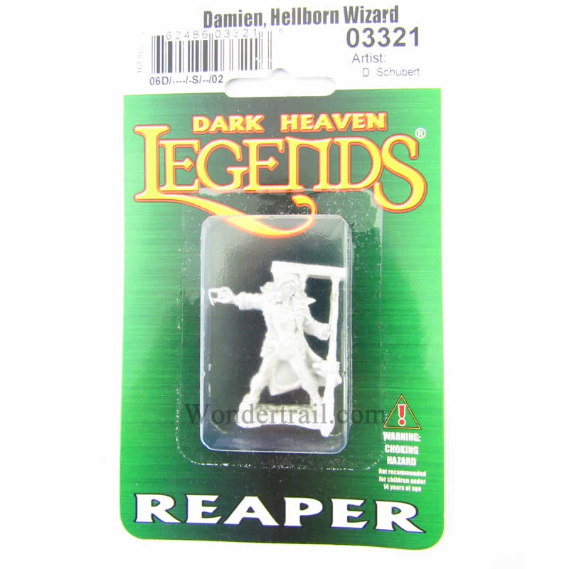 RPR03321 Damien Hellborn Wizard Miniature 25mm Heroic Scale (ONLINE ORDER ONLY)