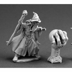 RPR03587 Wizard and Crystal Ball Miniature 25mm Heroic Scale (ONLINE ORDER ONLY)