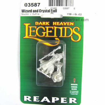 RPR03587 Wizard and Crystal Ball Miniature 25mm Heroic Scale (ONLINE ORDER ONLY)