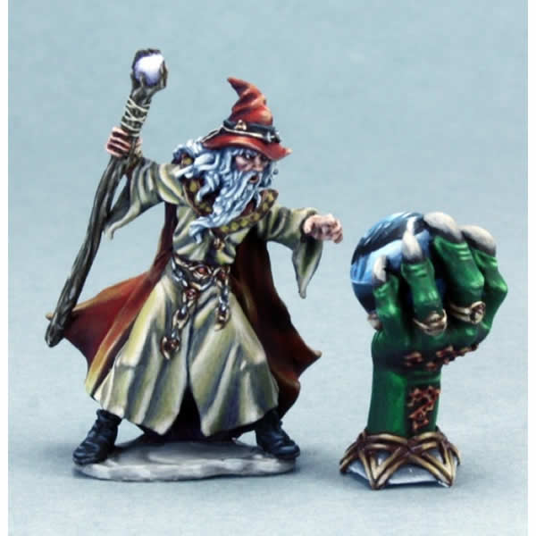 RPR03587 Wizard and Crystal Ball Miniature 25mm Heroic Scale (ONLINE ORDER ONLY)