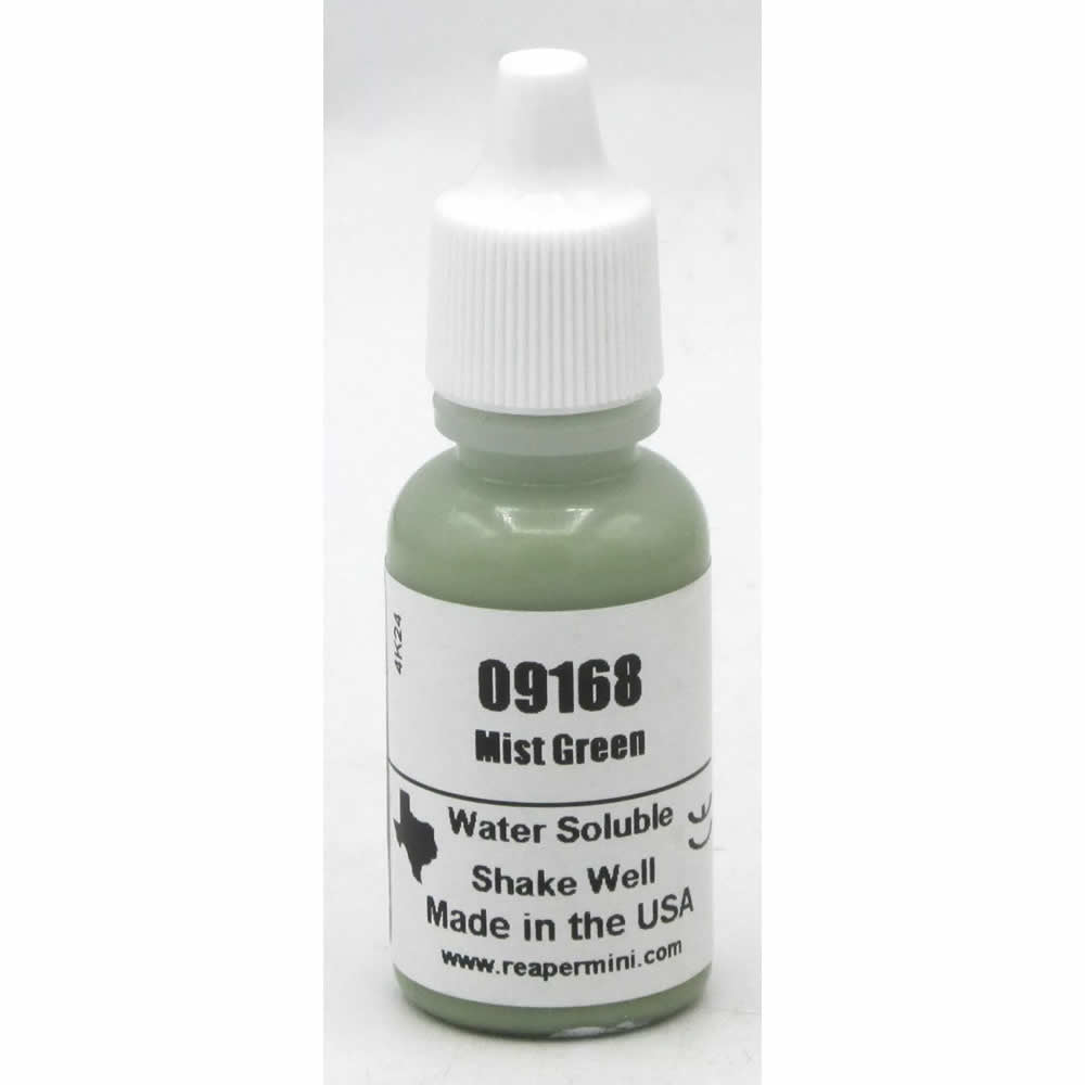 RPR09168 Mist Green Acrylic Paint Reaper Master Series Hobby Paint .5oz Dropper Bottle (ONLINE ORDER ONLY)
