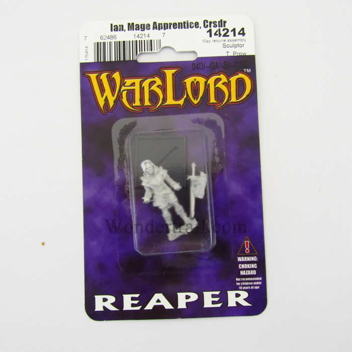 RPR14214 Sir Ian Crusaders Mage Miniature 25mm Heroic Scale Warlord (ONLINE ORDER ONLY)