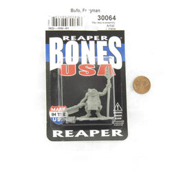 RPR30064 Bufo Dreadmere Frogman Miniature Figure 25mm Heroic Scale Reaper Bones USA (ONLINE ORDER ONLY)