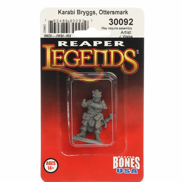 RPR30092 Karabi Bryggs Ottersmark Miniature Figure 25mm Heroic Scale Reaper Bones USA (ONLINE ORDER ONLY)