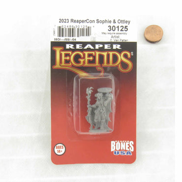 RPR30125 Druid Sophie with Ottley Miniature Figure 25mm Heroic Scale Reaper Bones USA (ONLINE ORDER ONLY)