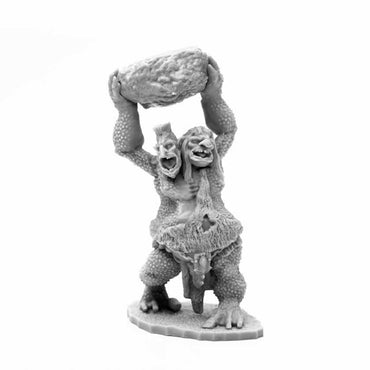 RPR44120 Two Headed Troll Miniature 25mm Heroic Scale Figure Bones Black (ONLINE ORDER ONLY)