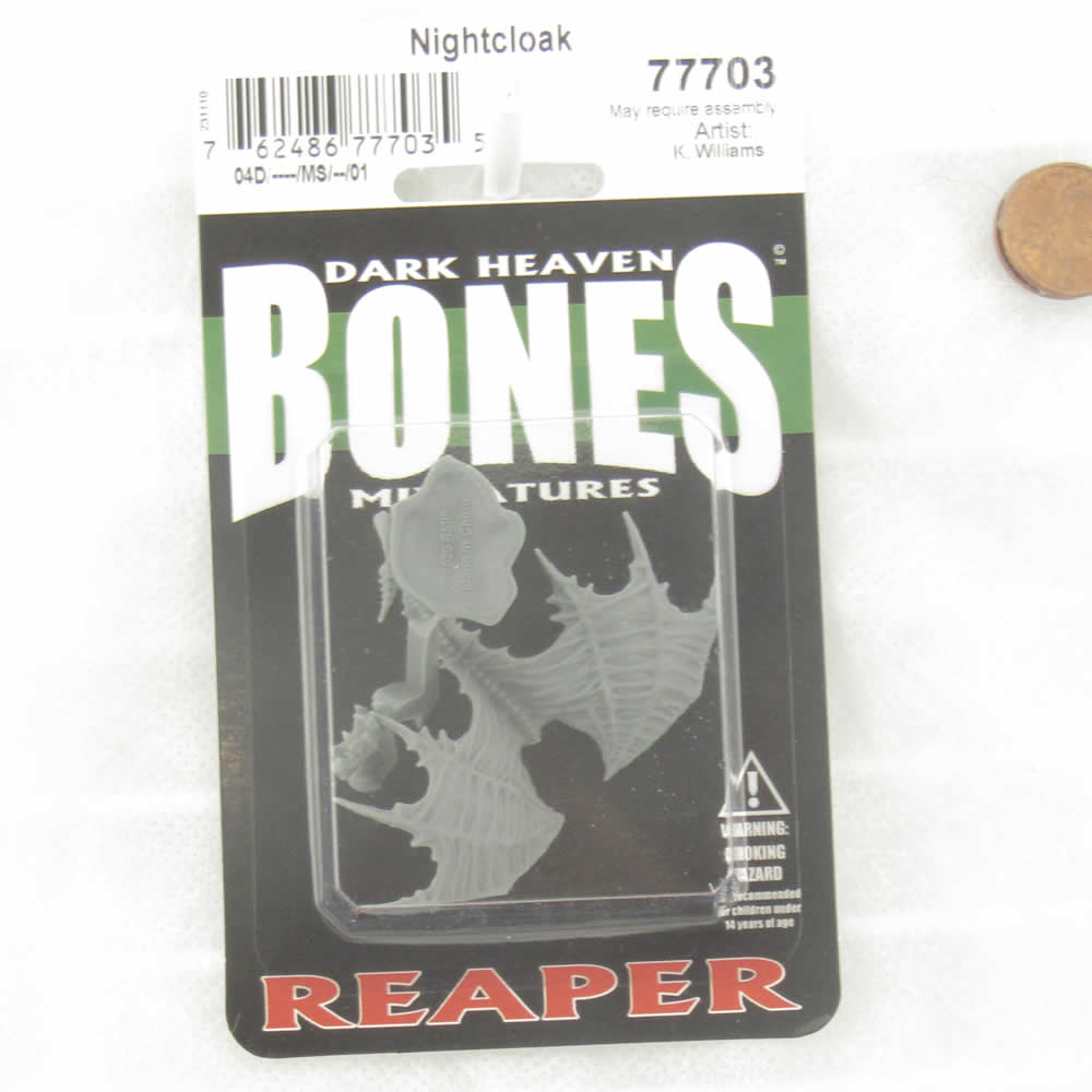 RPR77703 Nightcloak Miniature 25mm Heroic Scale Figure Dark Heaven Bones (ONLINE ORDER ONLY)