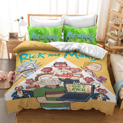 Rick And Morty Cosplay Bedding Quilt Cover Without Filler (Online Order Only)