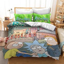 Rick And Morty Cosplay Bedding Quilt Cover Without Filler (Online Order Only)