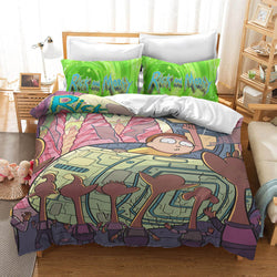 Rick And Morty Cosplay Bedding Quilt Cover Without Filler (Online Order Only)
