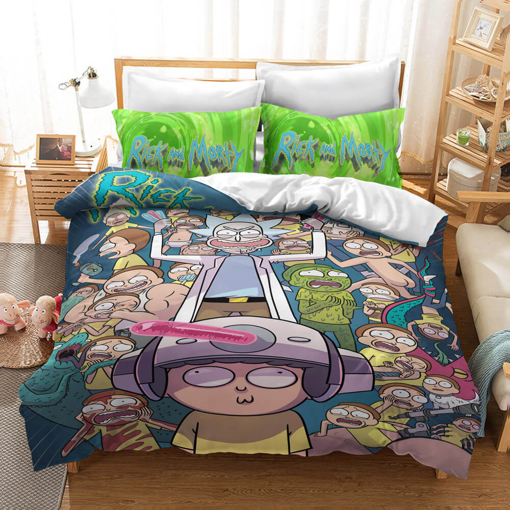 Rick And Morty Cosplay Bedding Quilt Cover Without Filler (Online Order Only)