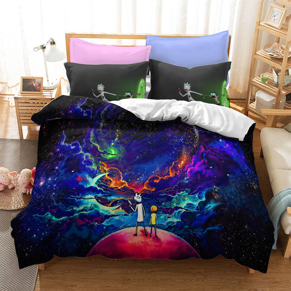 Rick And Morty Cosplay Bedding Quilt Cover Without Filler (Online Order Only)