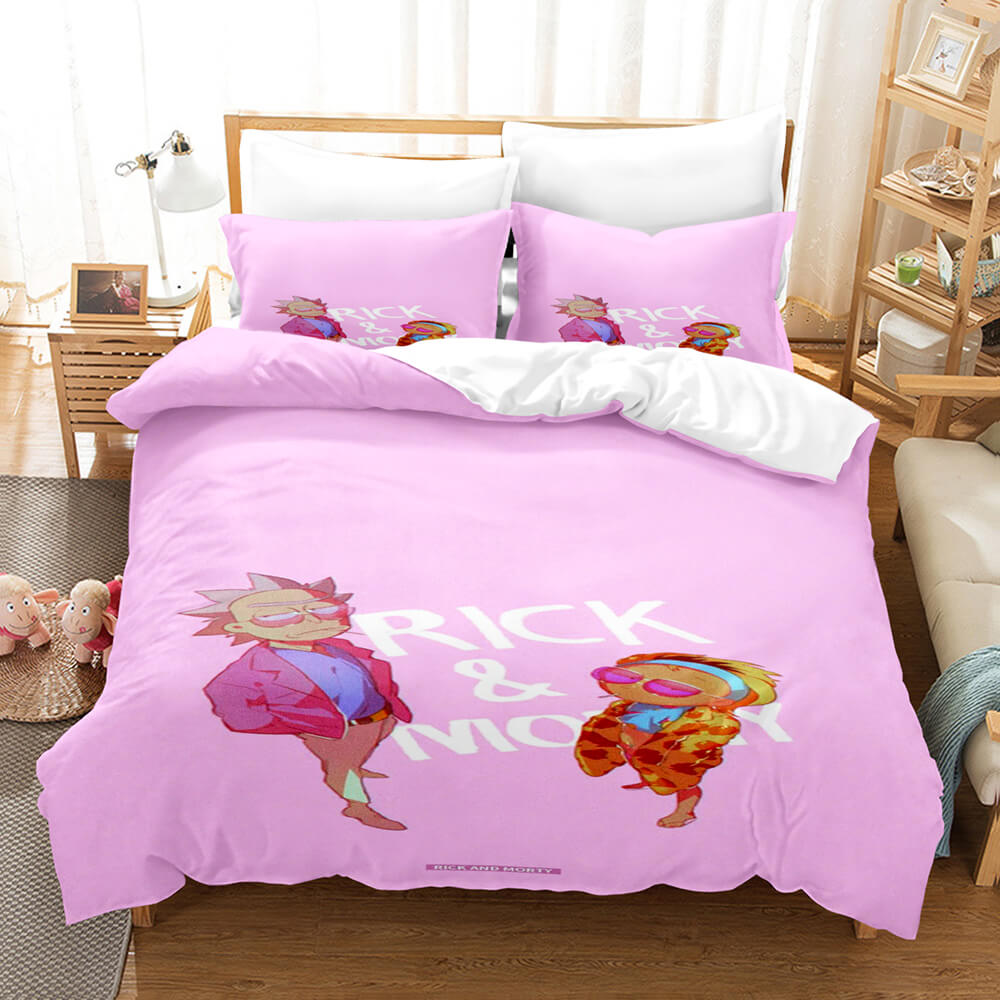 Rick and Morty Cosplay Kids Soft Bedding Sets Quilt Covers Without Filler (Online Order Only)
