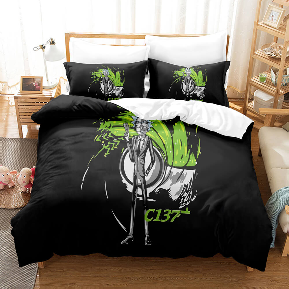 Rick and Morty Cosplay Kids Soft Bedding Sets Quilt Covers Without Filler (Online Order Only)