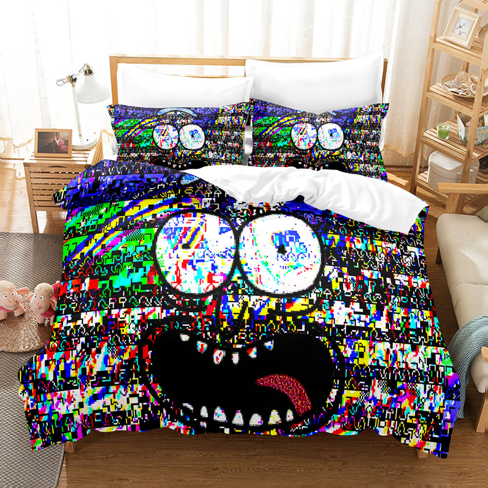 Rick and Morty Cosplay Kids Soft Bedding Sets Quilt Covers Without Filler (Online Order Only)