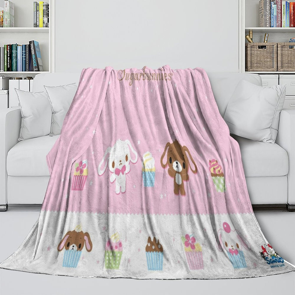 Sugarbunnies Blanket Flannel Fleece Throw Room Decoration (Online Order Only)