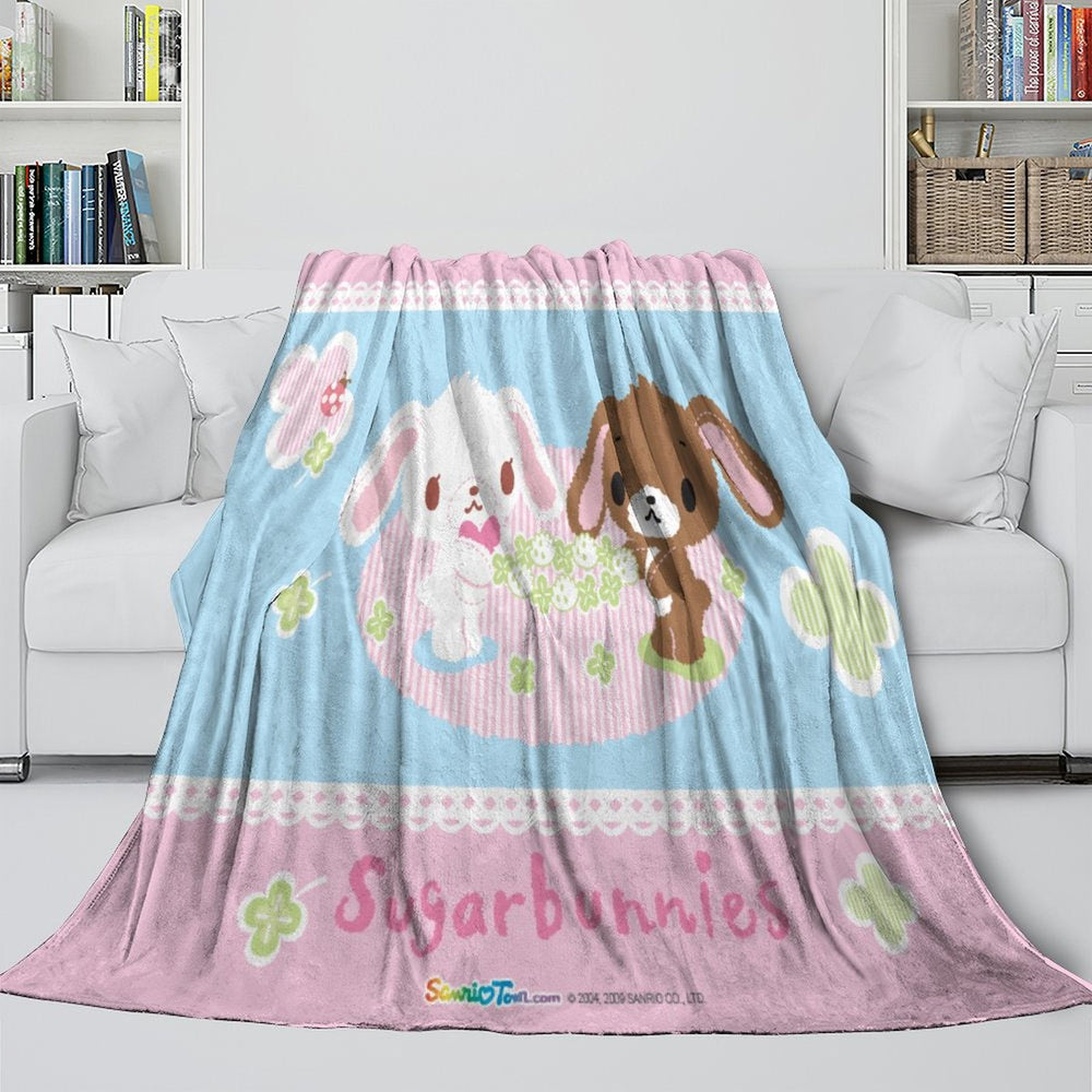 Sugarbunnies Blanket Flannel Fleece Throw Room Decoration (Online Order Only)