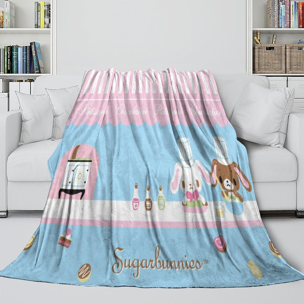 Sugarbunnies Blanket Flannel Fleece Throw Room Decoration (Online Order Only)