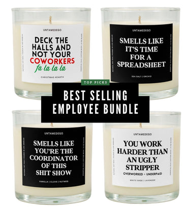 Top Picks Best Selling Employee Bundle Glass Candle Bundle (ONLINE ORDER ONLY)