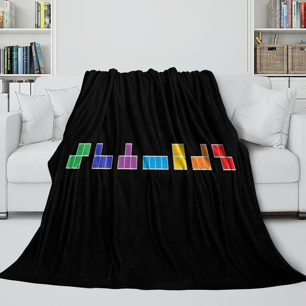 Tetris Blanket Flannel Fleece Throw Room Decoration (Online Order Only)
