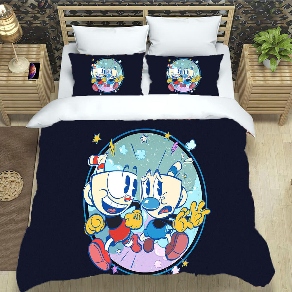 The Cuphead Show Bedding Set Pattern Quilt Cover Without Filler (Online Order Only)