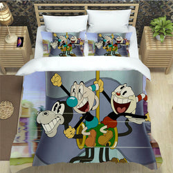 The Cuphead Show Bedding Set Quilt Cover Without Filler (Online Order Only)