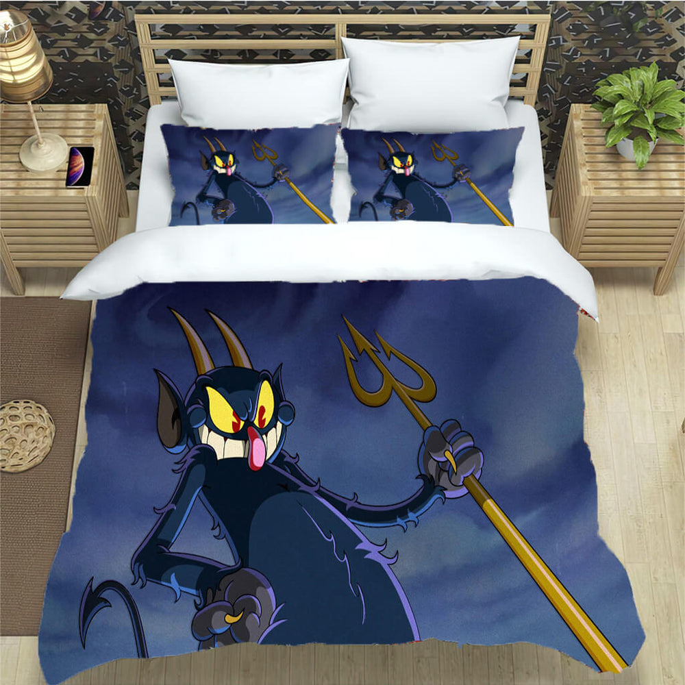 The Cuphead Show Bedding Set Quilt Cover Without Filler (Online Order Only)