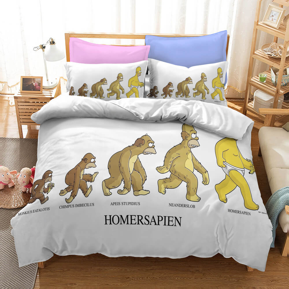 The Simpsons Pattern Bedding Set Quilt Covers Without Filler (Online Order Only)